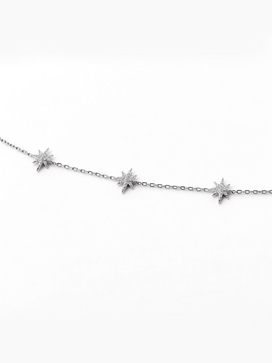 Браслет зірка з фіанітами